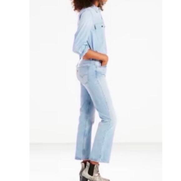 Levi's 517 Cropped Bootcut Reissued Jeans Size 26 - Picture 9 of 9